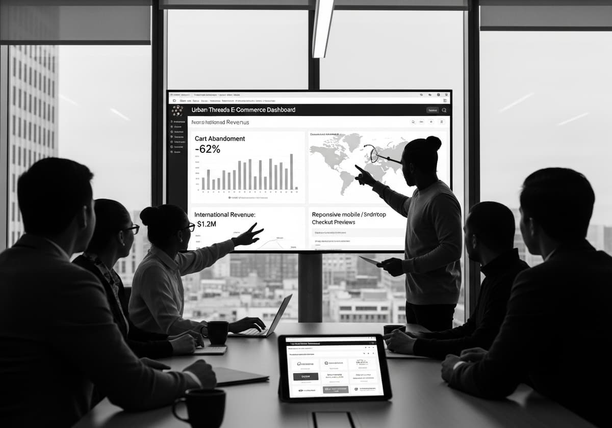 Ecommerce platform with shopping cart and checkout optimization for online businesses